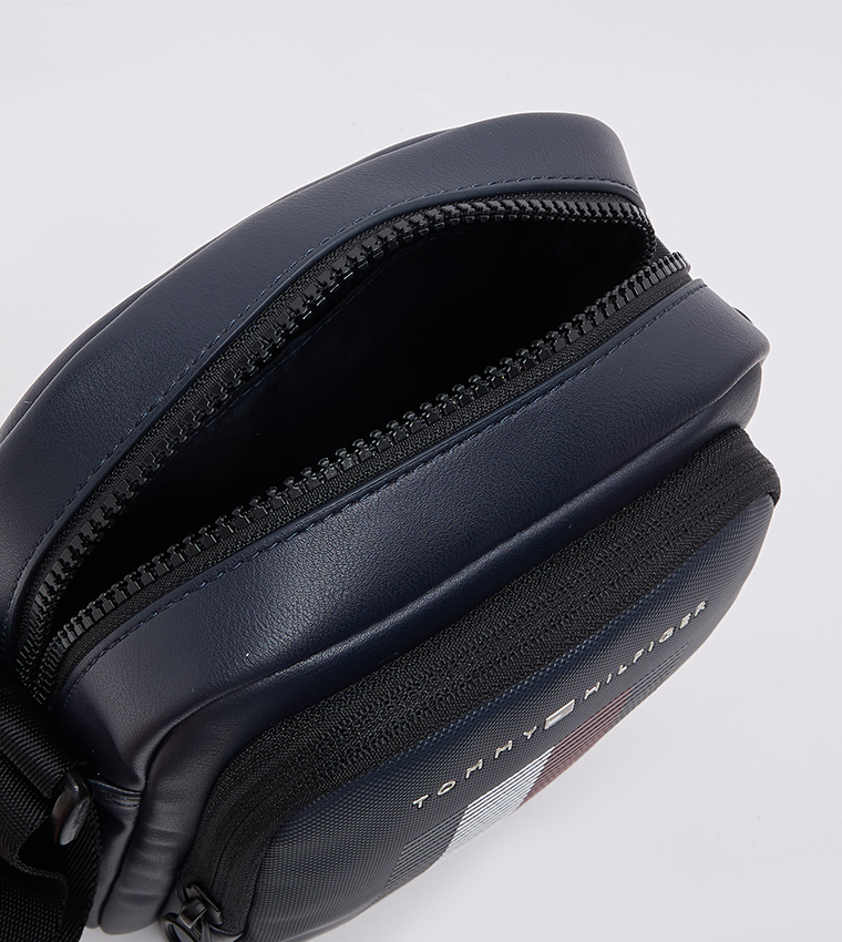 Logo Detail Reporter Bag