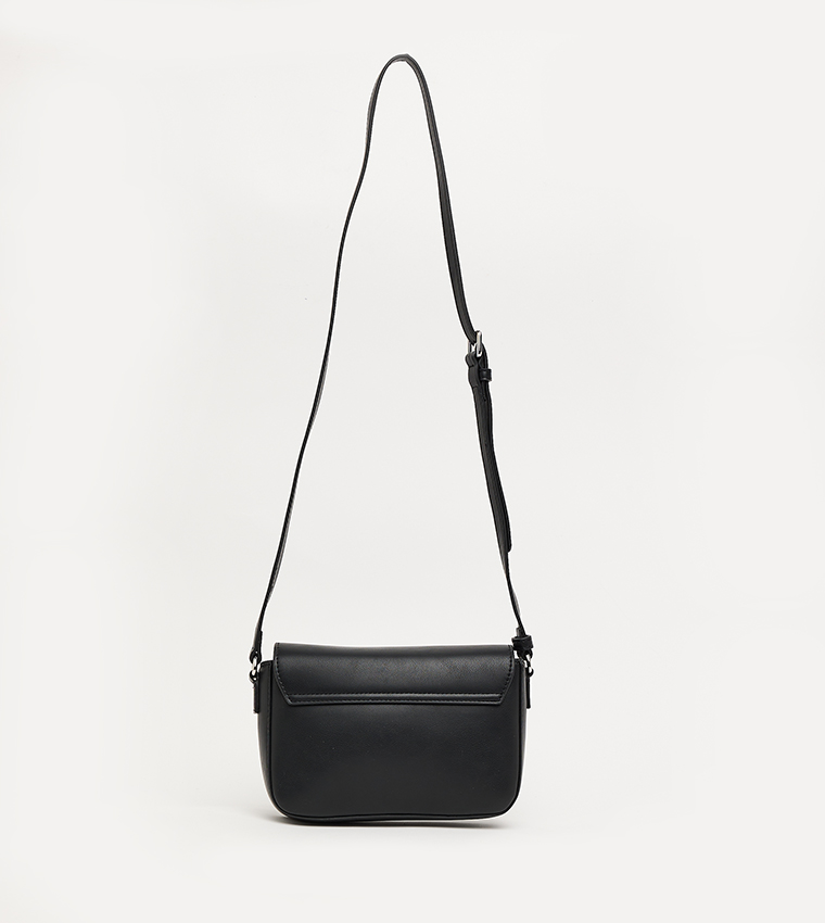 Monotype Detail Crossbody Bag