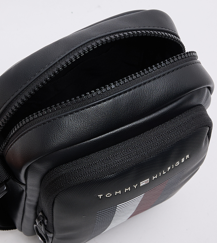 Logo Detail Reporter Bag
