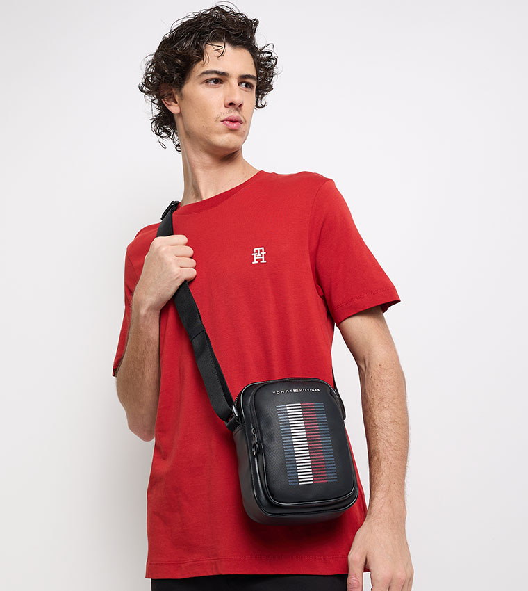 Logo Detail Reporter Bag