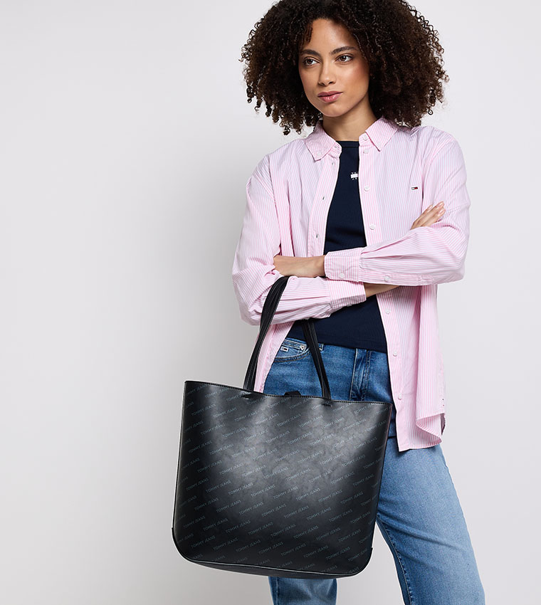 Monotype Printed Tote Bag