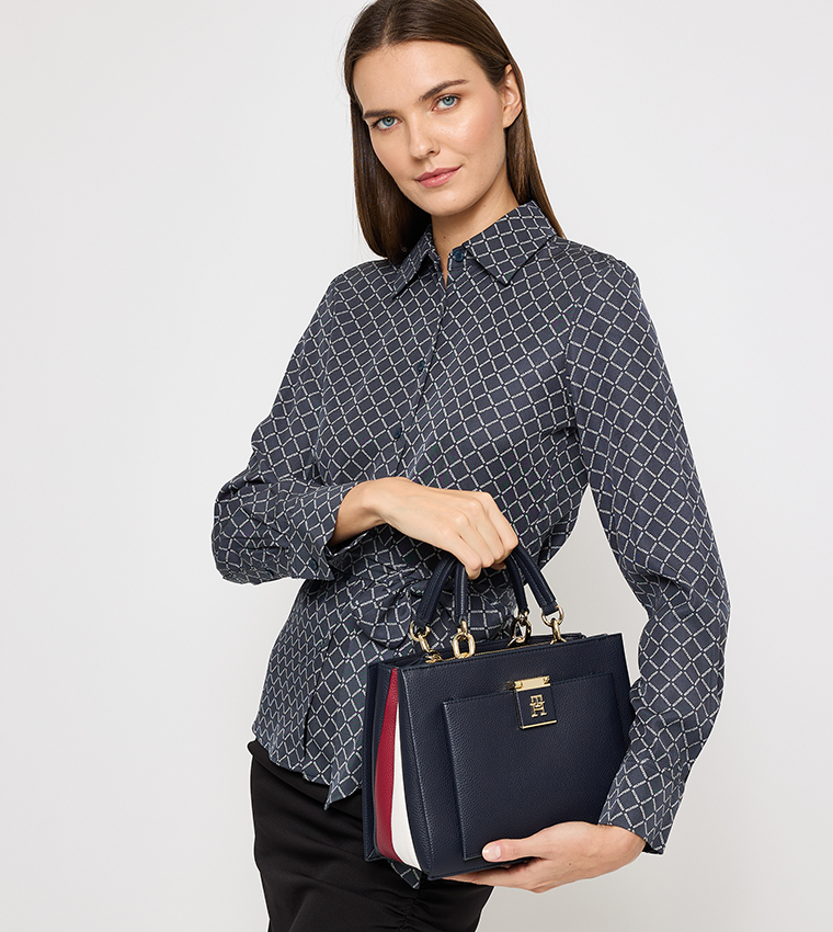 Logo Detail Satchel Bag