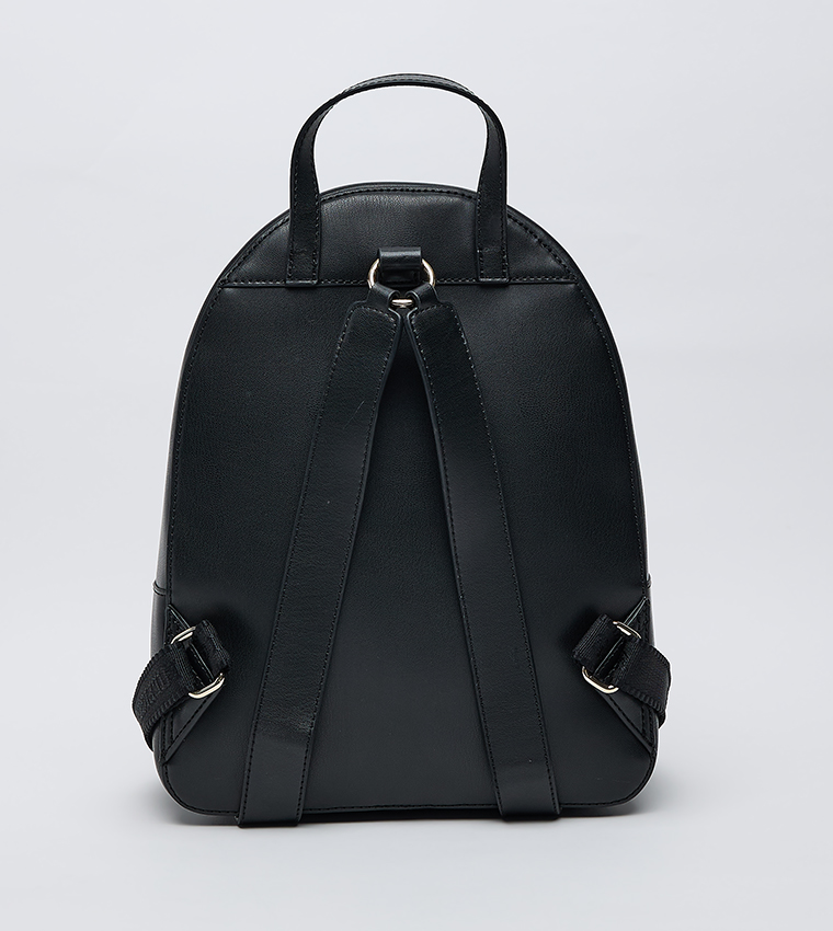 Logo Detail Zippered Backpack