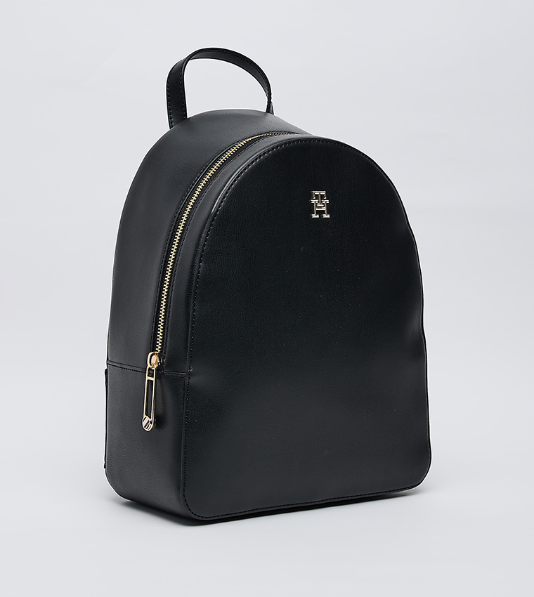 Logo Detail Zippered Backpack