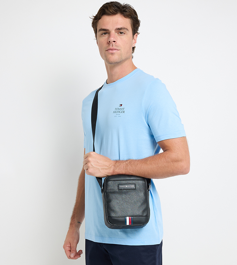 Logo Detail Reporter Bag