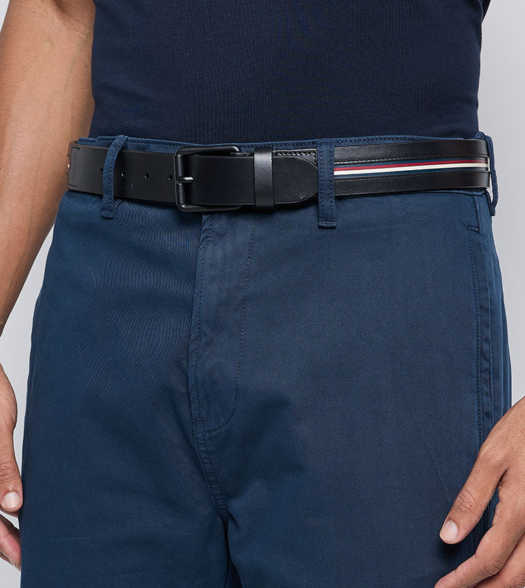 Flag Detail Buckle Belt