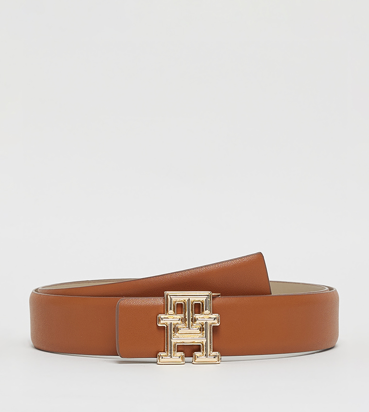 Monogram Buckle 3.0 Leather Belt