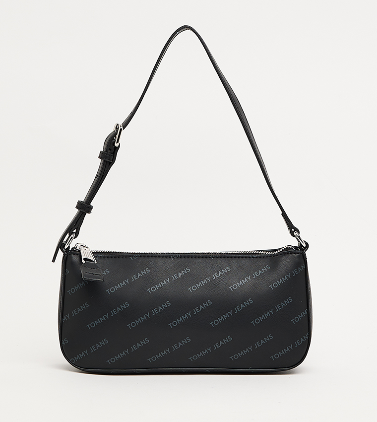 Monotype Printed Shoulder Bag