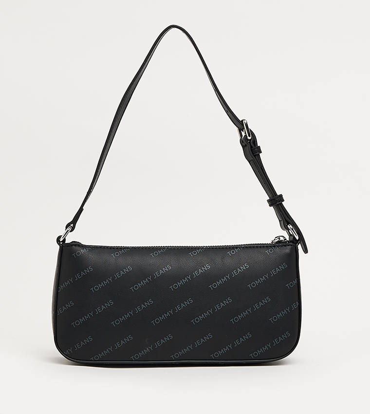 Monotype Printed Shoulder Bag