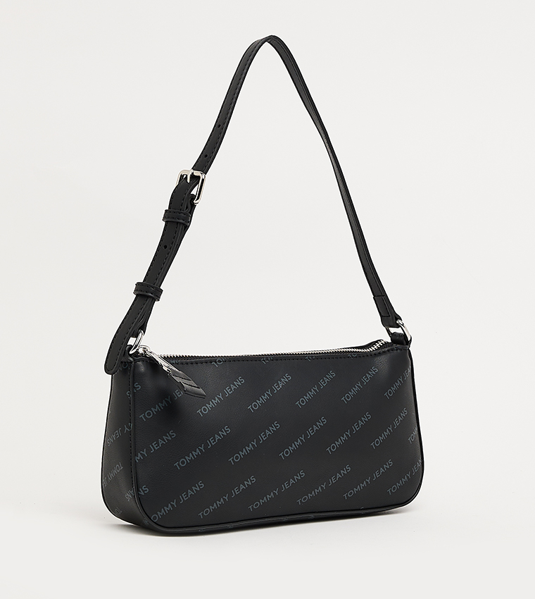 Monotype Printed Shoulder Bag