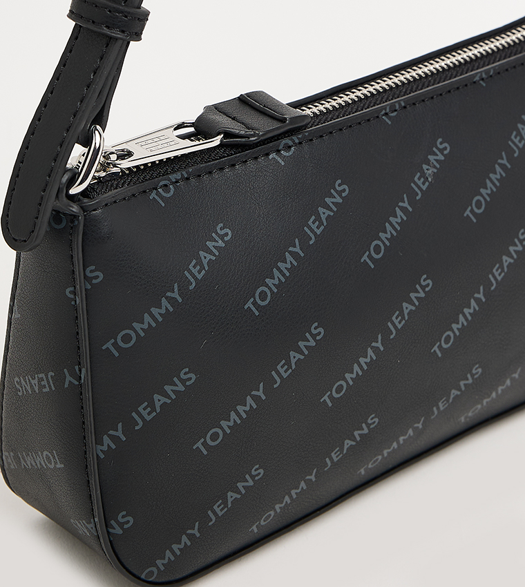 Monotype Printed Shoulder Bag