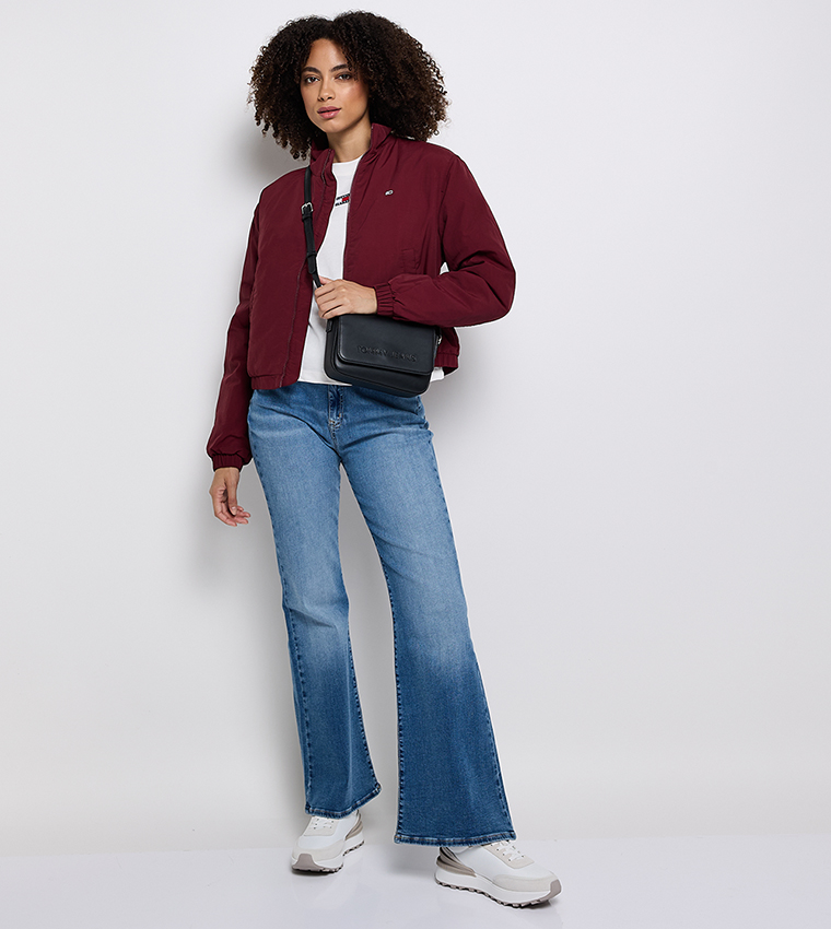 Essential Flag Detail Bomber Jacket