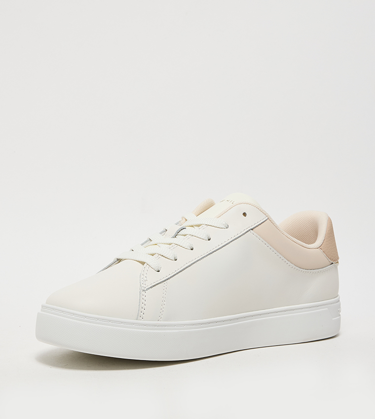 Textured Low-Top Sneakers