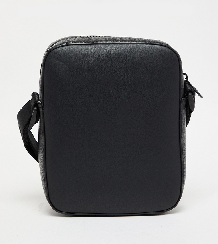 Logo Detail Zippered Crossbody Bag