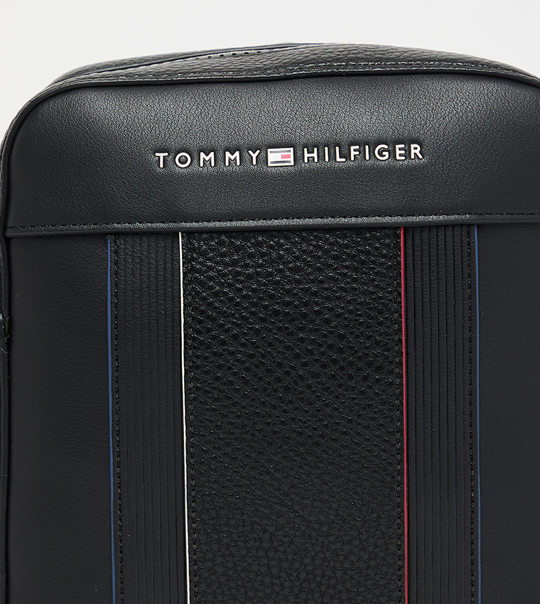 Logo Detail Zippered Crossbody Bag