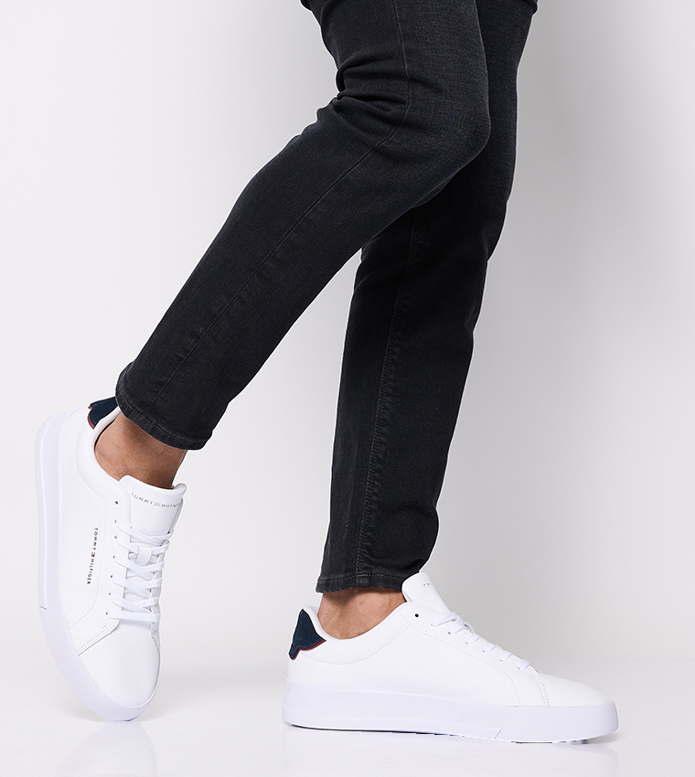 Logo Detail Lace Up Sneakers