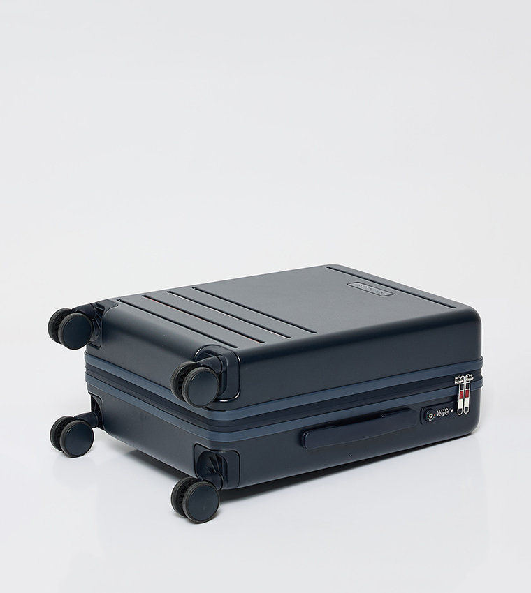 Logo Detail Hard Shell Spinner Trolley Bag