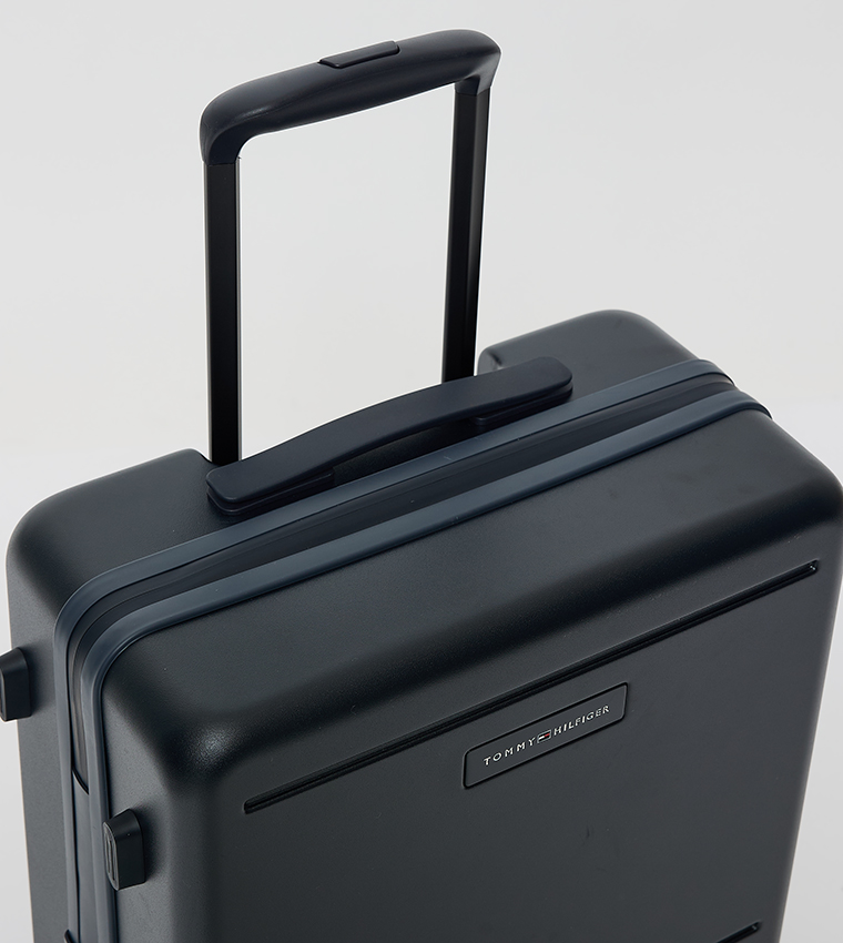 Logo Detail Hard Shell Spinner Trolley Bag