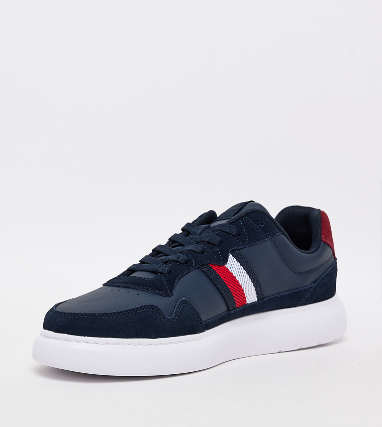 Flag Detail Lace Up Sneakers