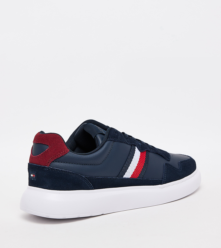 Flag Detail Lace Up Sneakers