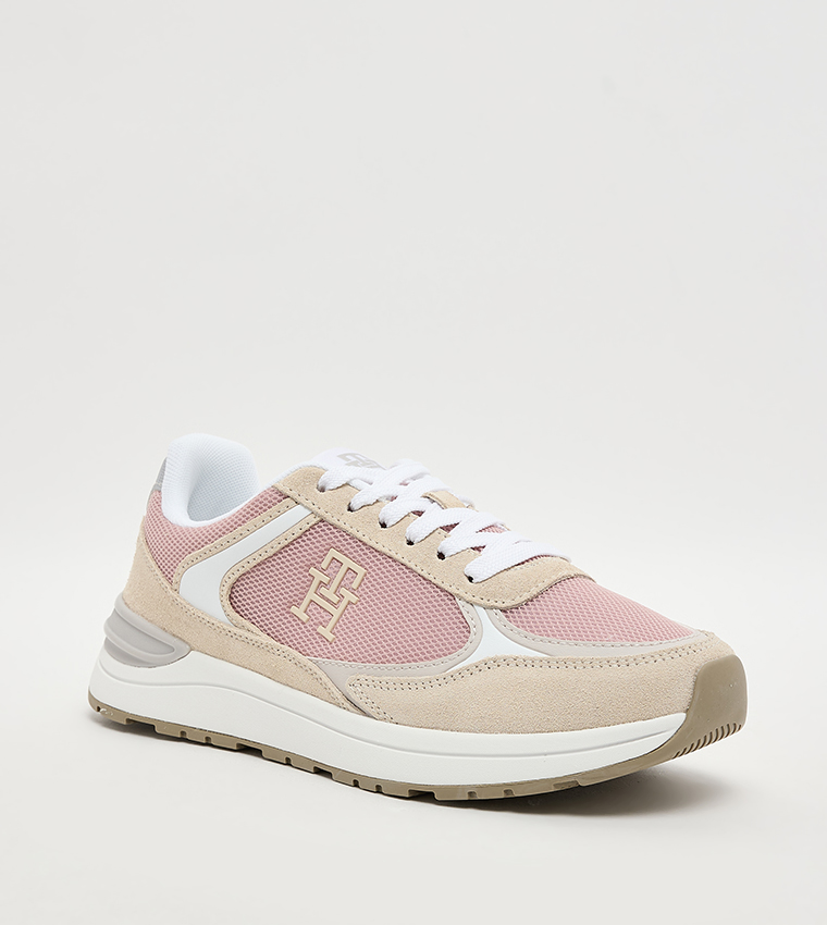 Logo Detail Lace-Up Sneakers