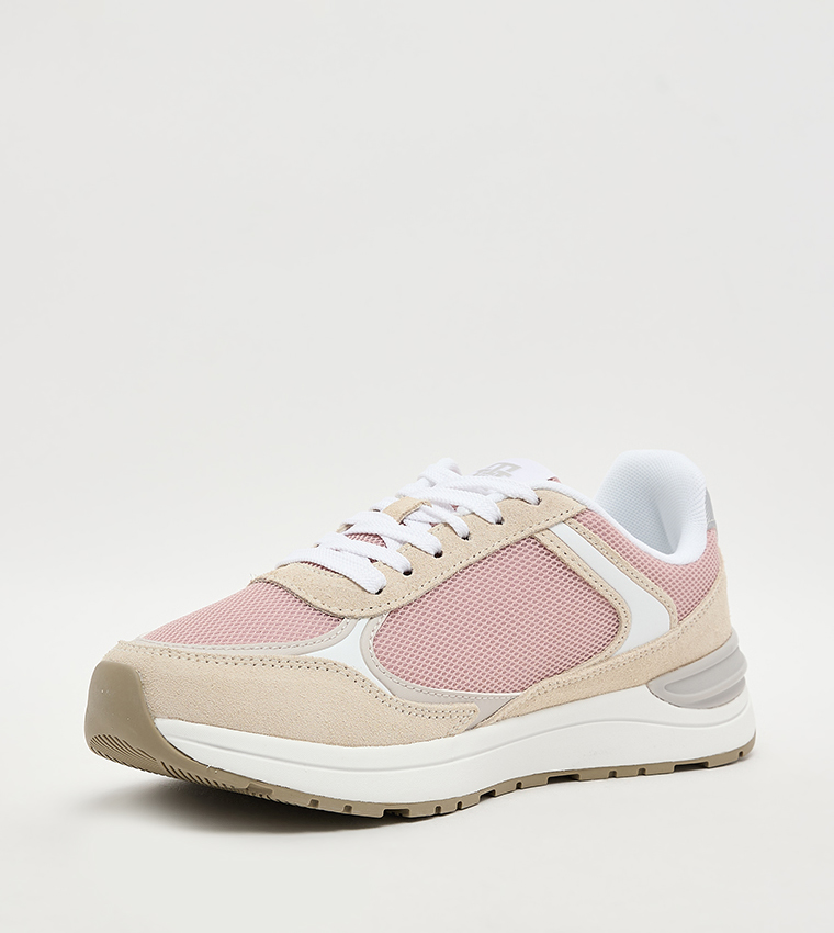 Logo Detail Lace-Up Sneakers