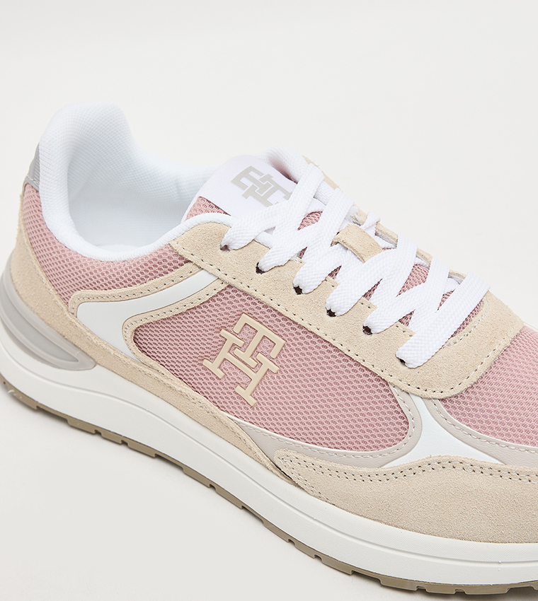 Logo Detail Lace-Up Sneakers