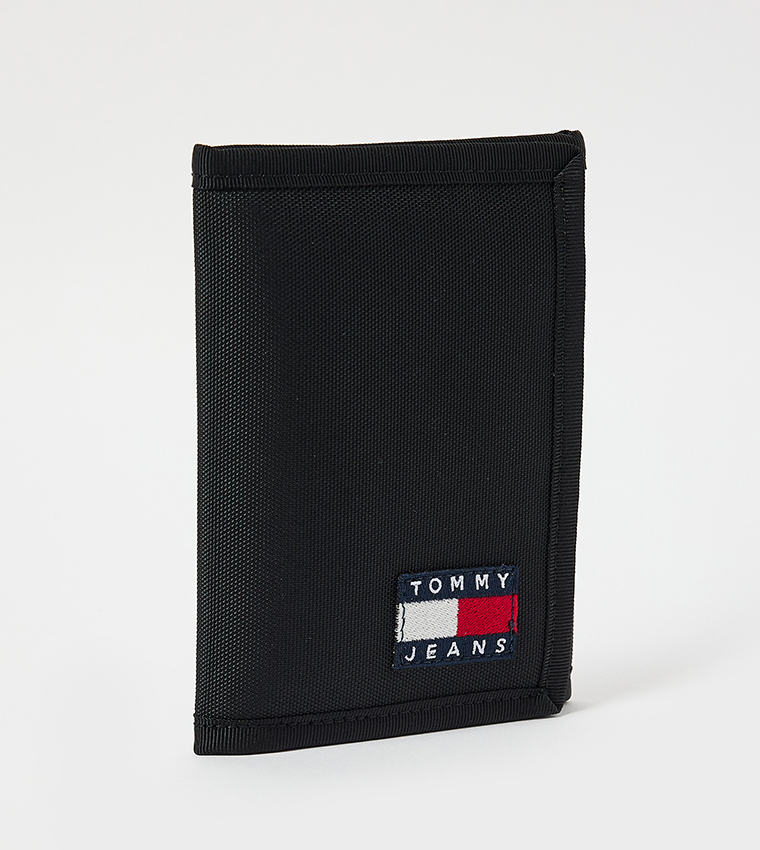 Logo Flag Nylon Tri-Fold Wallet