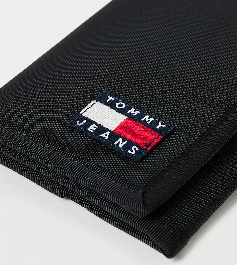 Logo Flag Nylon Tri-Fold Wallet