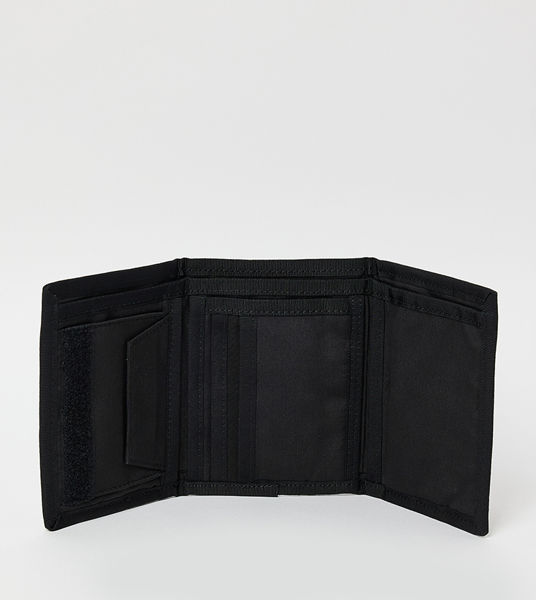 Logo Flag Nylon Tri-Fold Wallet