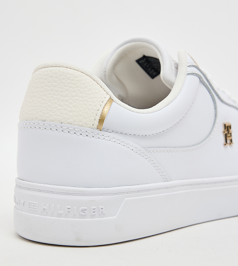 Monogram Detail Lace Up Sneakers