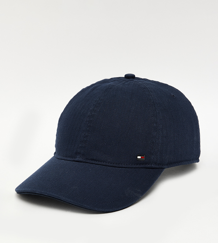 Herringbone Logo Detail Baseball Cap