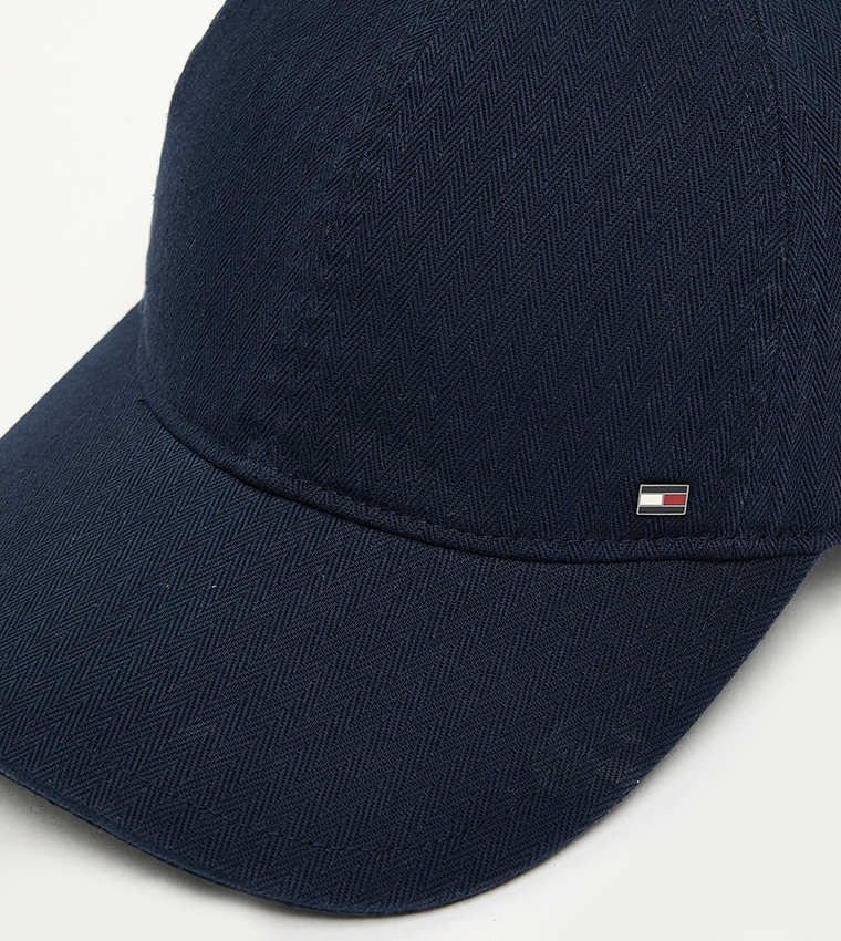 Herringbone Logo Detail Baseball Cap
