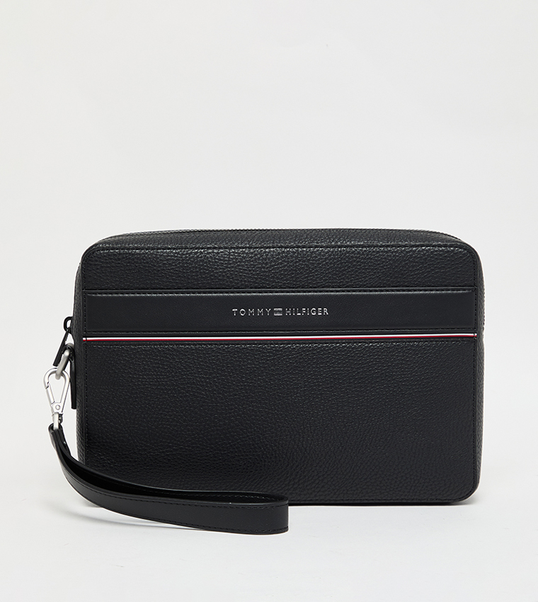 Logo Detail Zippered Toiletry Bag
