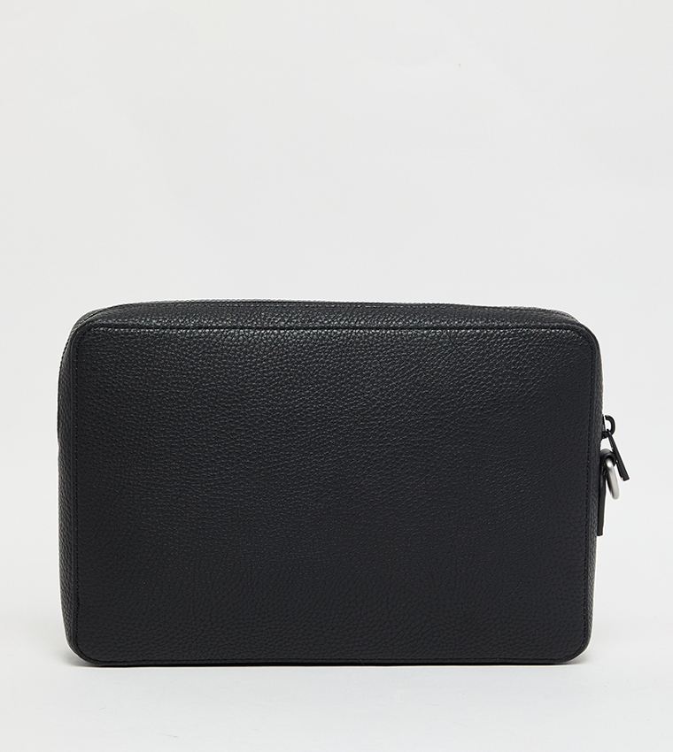 Logo Detail Zippered Toiletry Bag