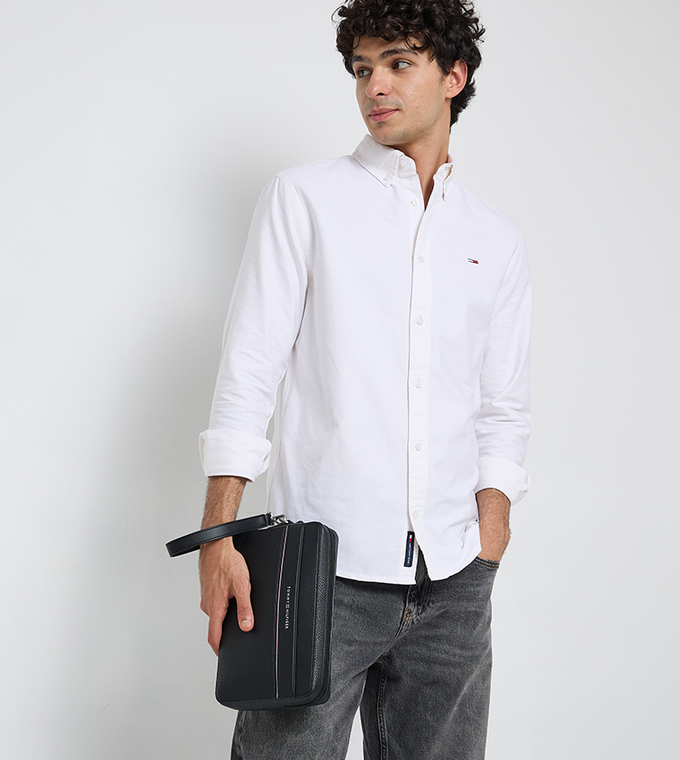 Logo Detail Zippered Toiletry Bag
