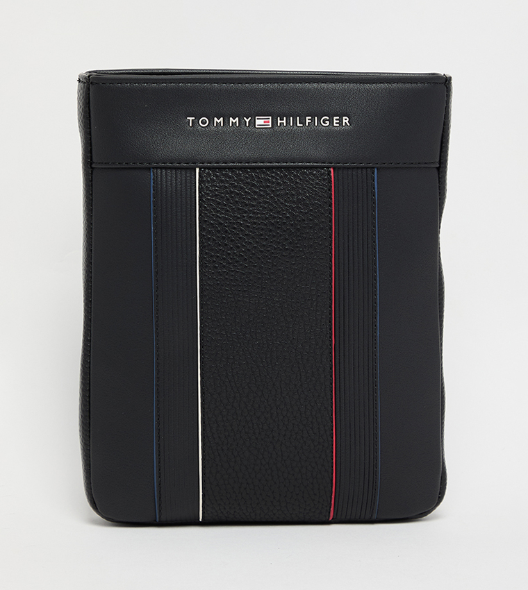 Logo Detail Zippered Crossbody Bag