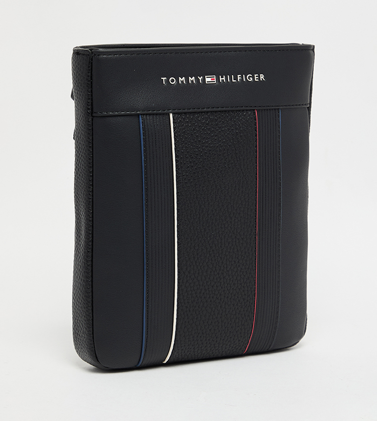 Logo Detail Zippered Crossbody Bag