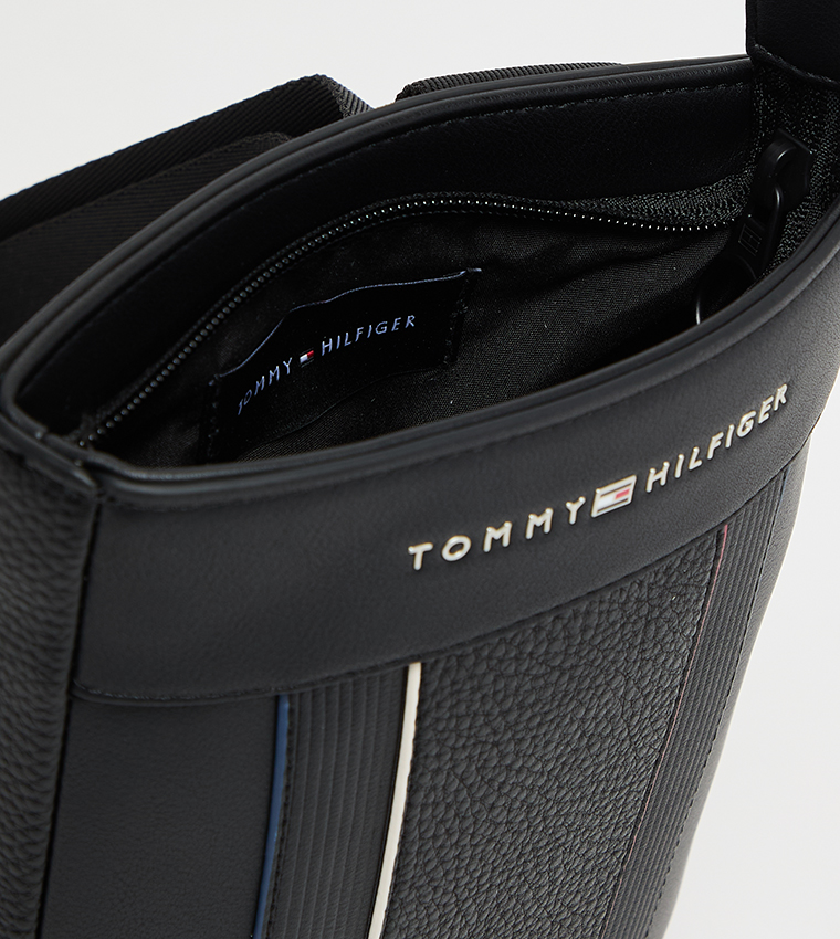 Logo Detail Zippered Crossbody Bag