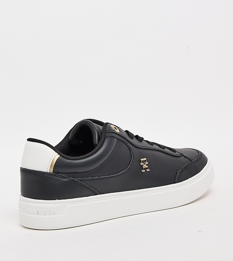 Monogram Detail Lace Up Sneakers