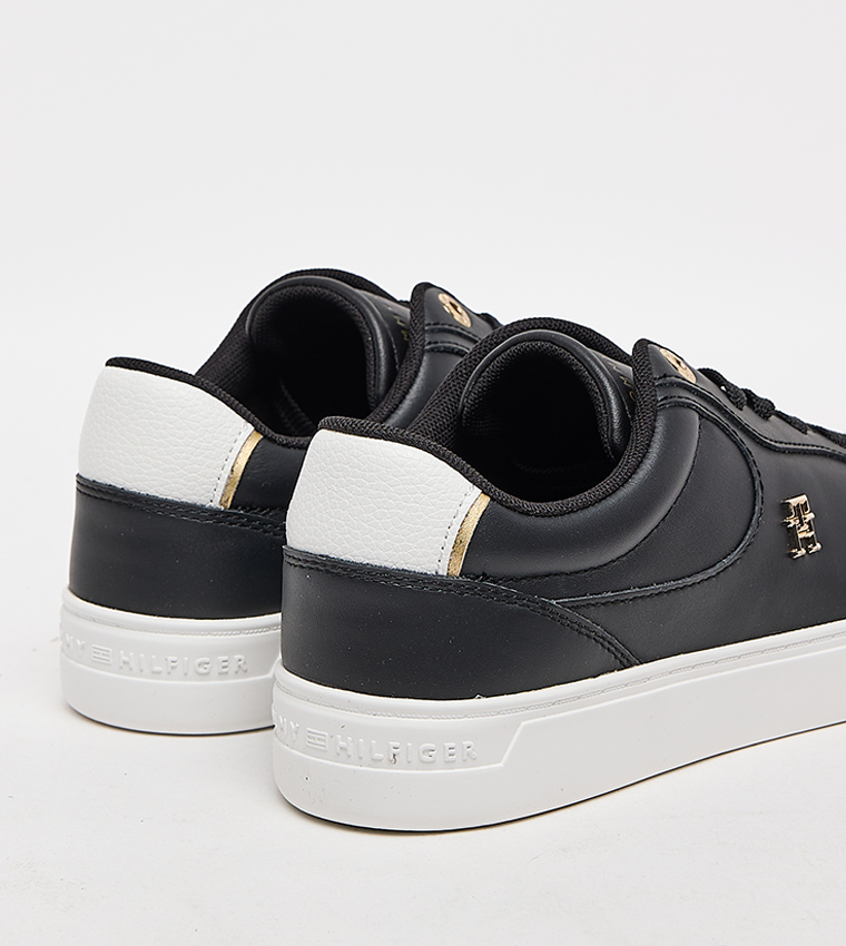 Monogram Detail Lace Up Sneakers