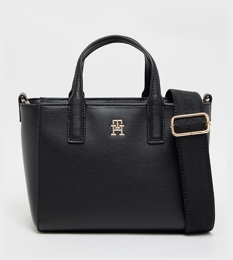 Monogram Detail Mini Tote Bag