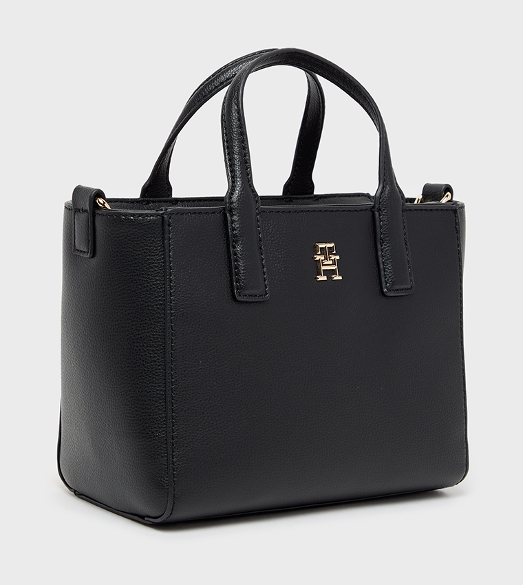 Monogram Detail Mini Tote Bag