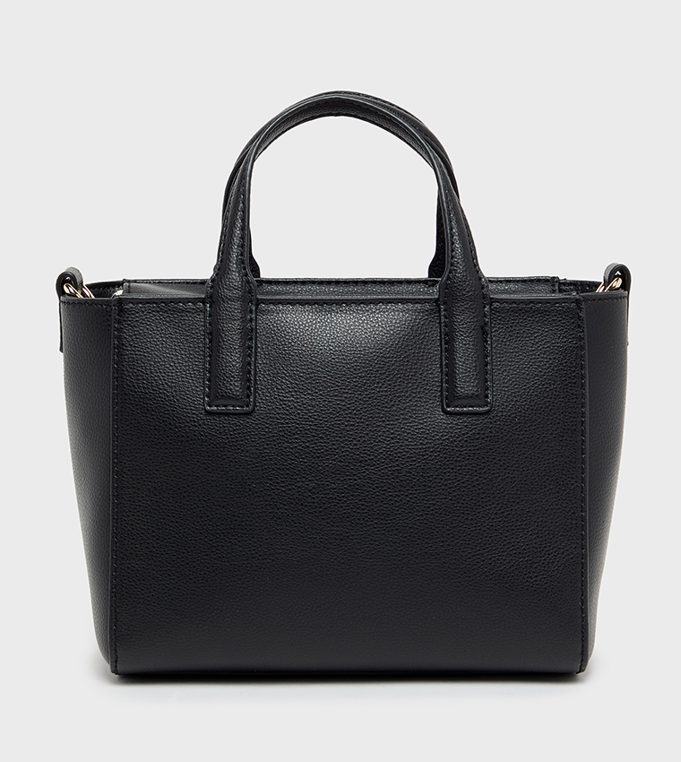 Monogram Detail Mini Tote Bag