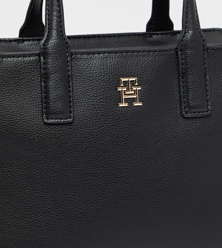 Monogram Detail Mini Tote Bag