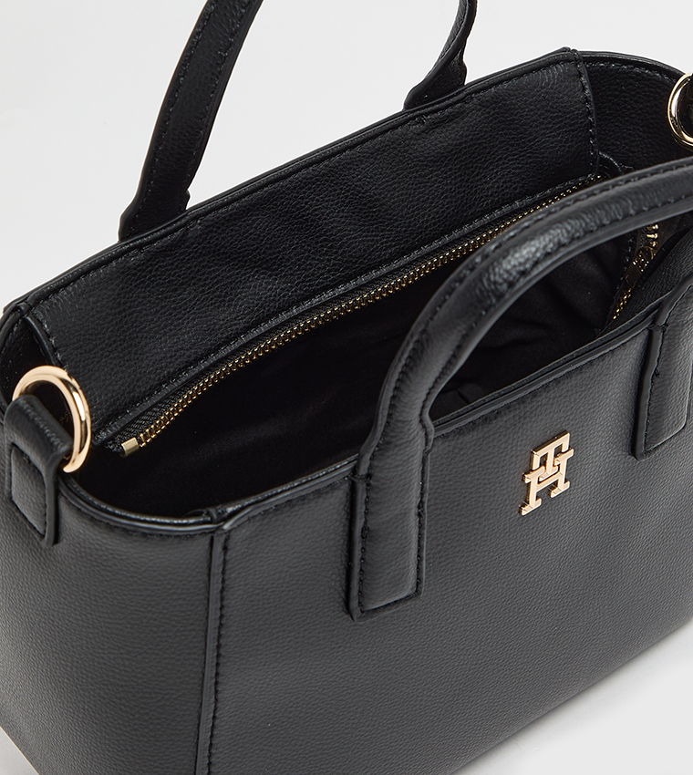 Monogram Detail Mini Tote Bag