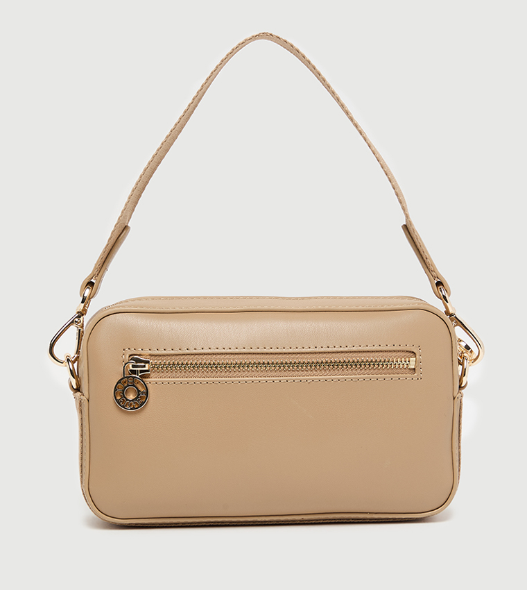 Monogram Detail Shoulder Bag with Sling