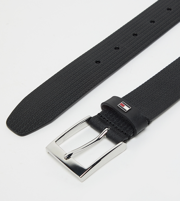 ADAN HERRINGBONE 3.5 Leather Belt