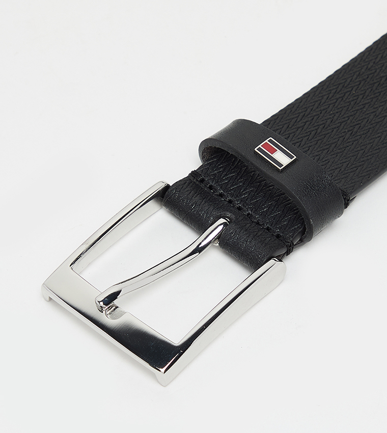 ADAN HERRINGBONE 3.5 Leather Belt