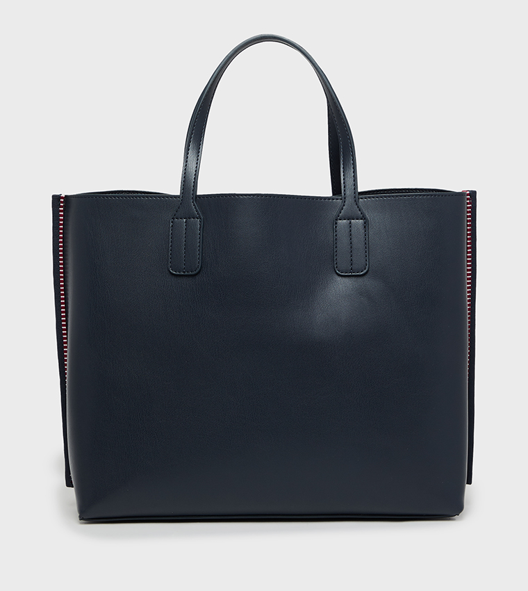 Monogram Detail Satchel Bag with Pouch